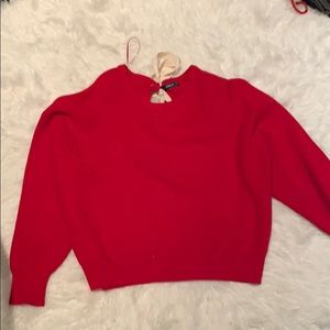 Zara knit sweater -Red